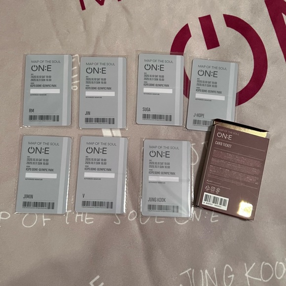 OFFICIAL BTS MOTS ON:E CARD TICKET - Picture 2 of 2